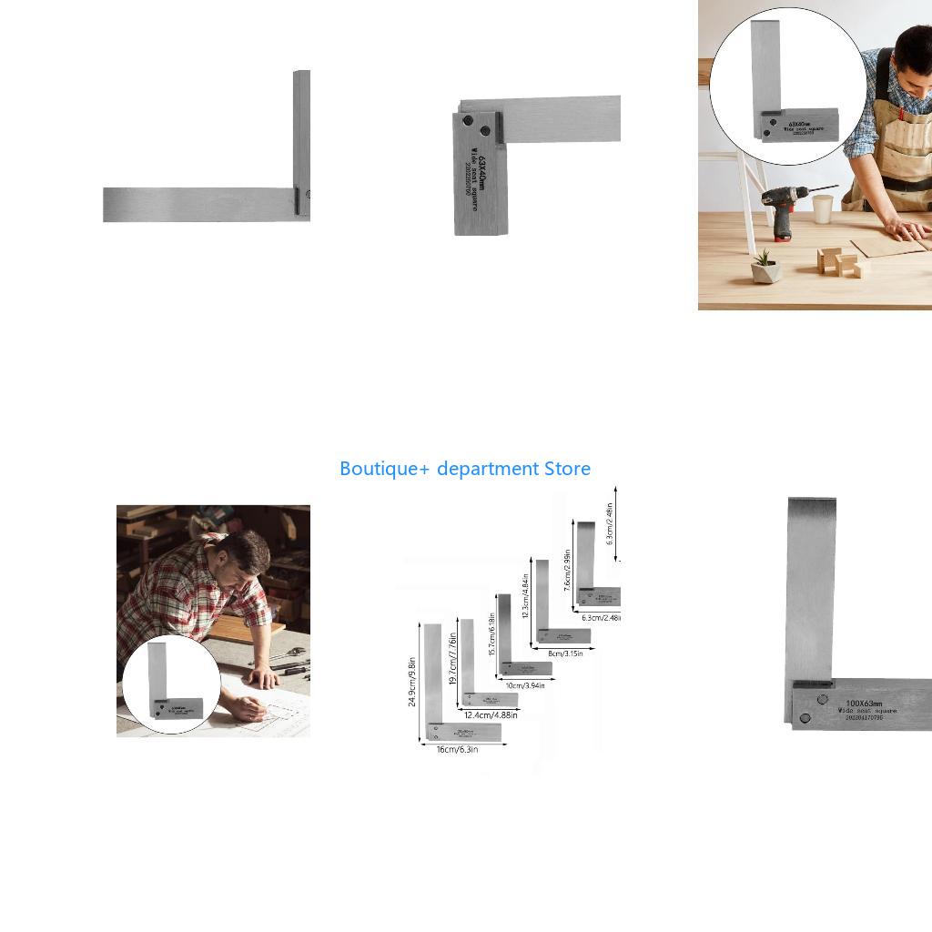 Woodworking For Engineers - E1PD machiniste carré précision, Base large,