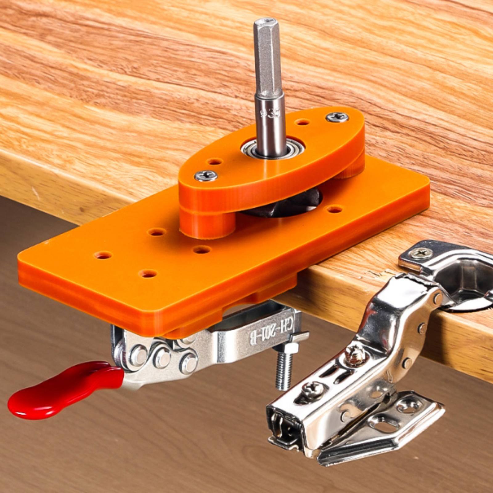 Woodworking Jig - Gabarit de perçage de charnières 35