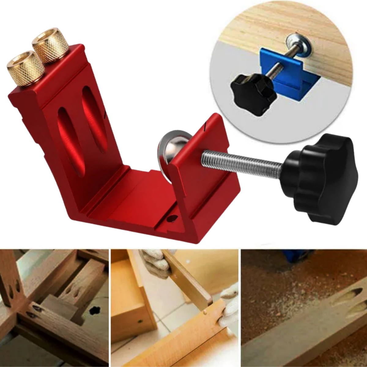 Woodworking Jig - 1 jeu de gabarit de trous