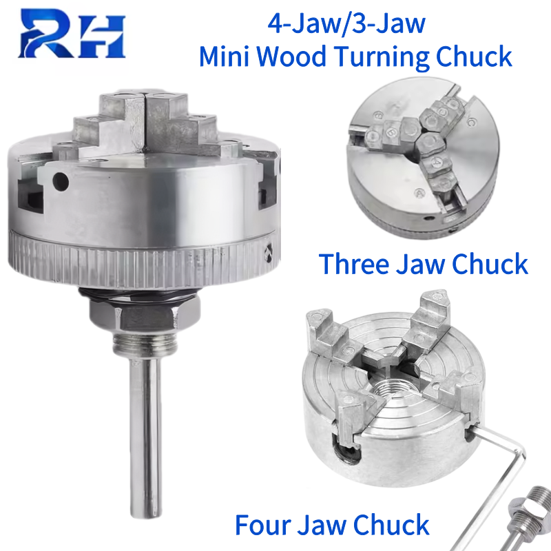 Woodworking Lathe Chuck - Mini mandrin à 3 mâchoires et