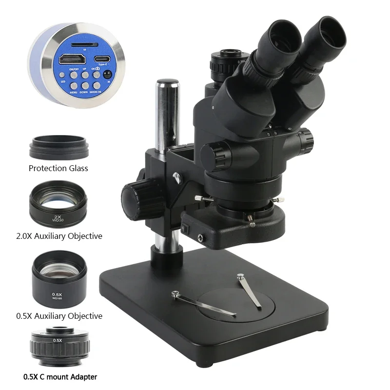 Woodworking Simulator - Microscope stéréo trinoculaire parfocal à mise