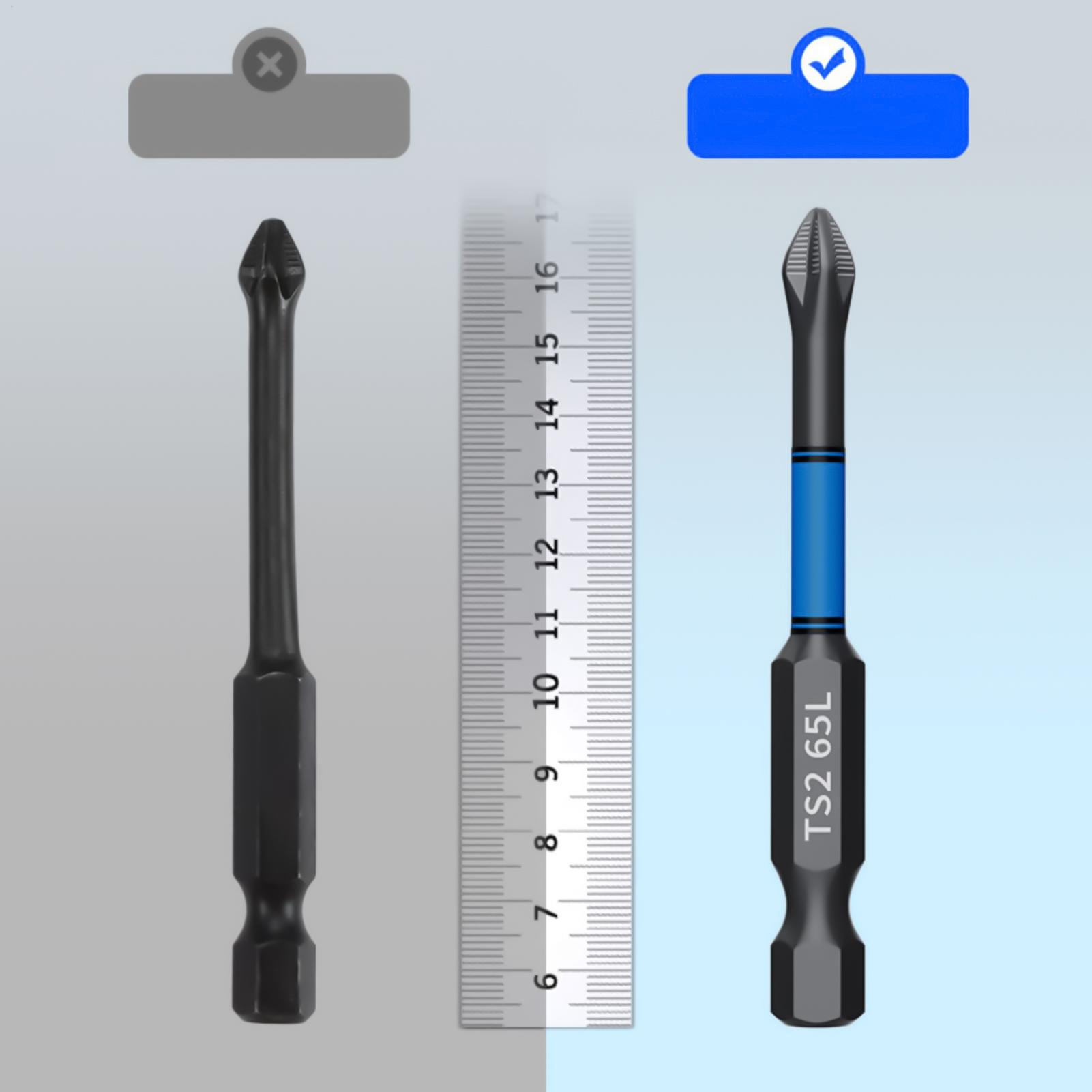 Woodworking Drill - Jeu de 6 embouts de tournevis
