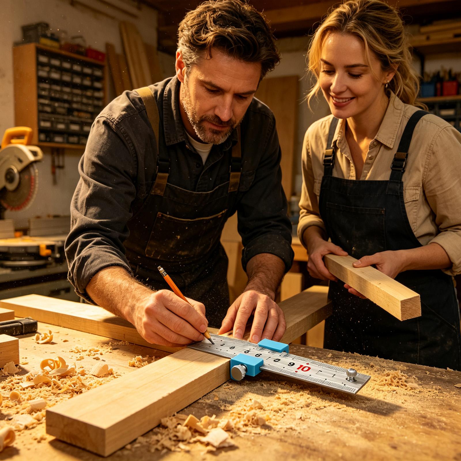Woodworking Workshop - Outils de menuiserie : Règle de