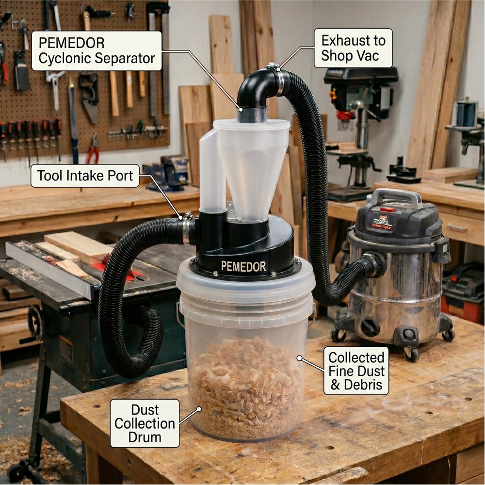 Nouveau séparateur de poussièr - Vacuum Cleaner Woodworking avis et prix