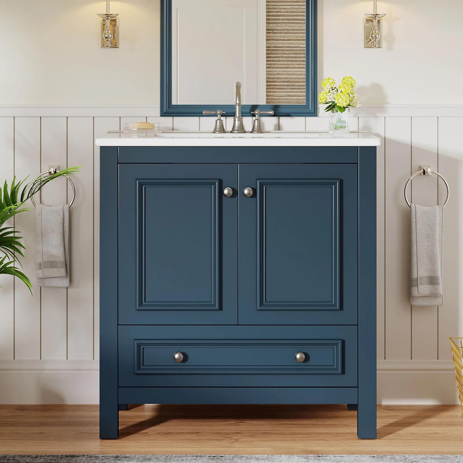 Meuble-lavabo autoportant de 3 - Woodworking Veneer avis et prix