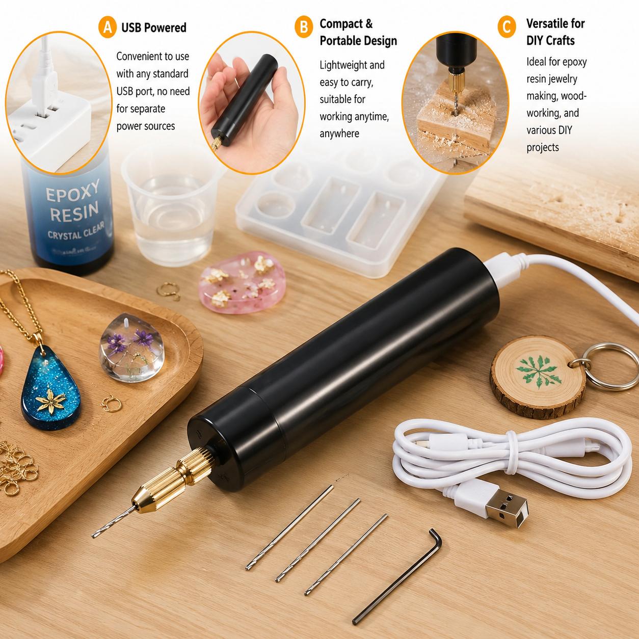 Mini perceuse électrique sans  - Woodworking Epoxy avis et prix