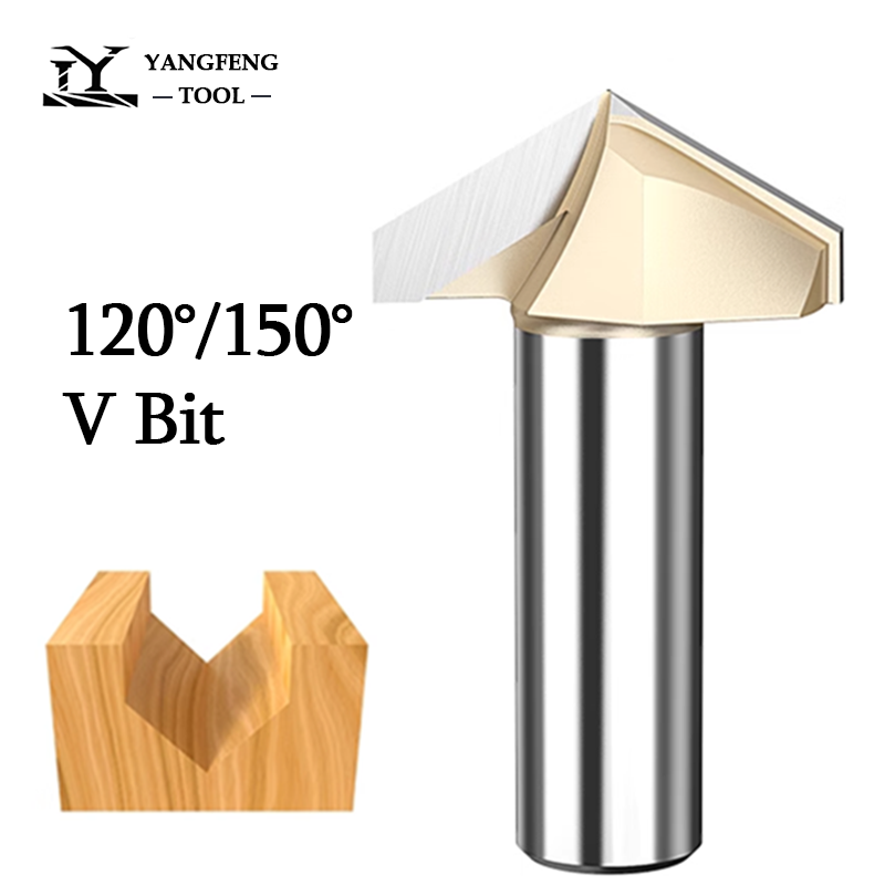 120 150 degrés V Bit 1/2 tige  - Woodworking Nc avis et prix